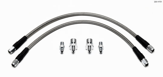 Wilwood Flexline Kit for 1995-2005 Mazda Miata, durable brake line kit with metal fittings, designed for reliable brake system performance.