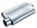 Borla 2.5-inch inlet/outlet center/offset oval ProXS muffler with polished metal finish and dual exhaust outlets.