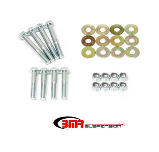 BMR Suspension zinc-plated G-Body front upper and lower control arm hardware kit, includes bolts and bushings for G-Body cars