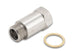 Vibrant O2 sensor fitting with T304 stainless steel and brass washer, designed for secure engine sensor installation.