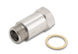 Vibrant O2 sensor fitting with T304 stainless steel and brass washer, designed for secure engine sensor installation.