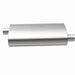 MagnaFlow Mag SS muffler with 22x5x11 inch dimensions and 3x3 inlet/outlet, showing its stainless steel construction and sleek design.