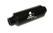 Aeromotive marine AN-12 fuel filter with 100 micron stainless steel element, designed for marine fuel filtration.