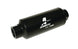 Aeromotive marine AN-12 fuel filter with 100 micron stainless steel element, designed for marine fuel filtration.