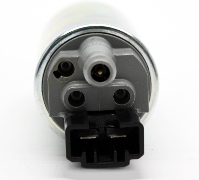 Walbro high pressure fuel pump GSS 242 190lph for automotive use, shown with metal body and electrical connector.