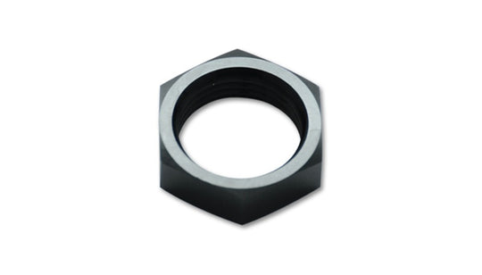 Vibrant -8AN aluminum bulkhead nut fitting with threaded design, used for secure fluid or air connections in automotive or industrial applications.