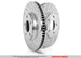 Pair of PowerStop rear Chevrolet Corvette brake rotors with drilled and slotted design for enhanced braking performance.