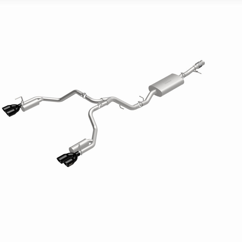 Magnaflow cat-back performance exhaust system for 2021 GMC Yukon V8 6.2L Street Series, showing pipes and muffler components.
