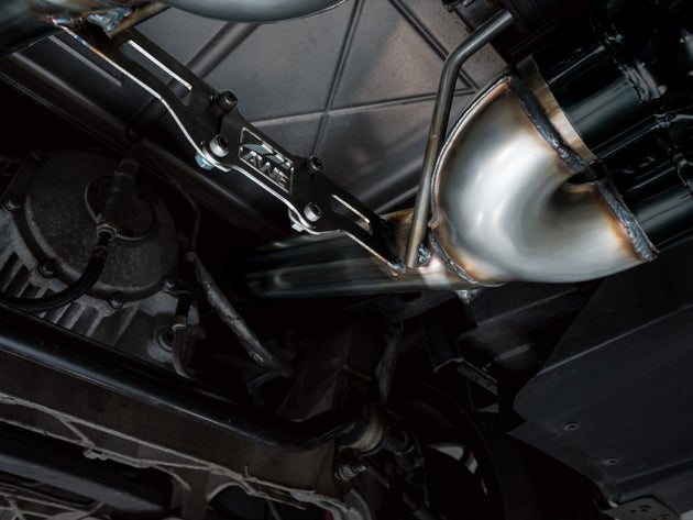 AWE Tuning C6 Chevrolet Corvette Z06/ZR1 Track Edition axle-back exhaust with diamond black tips, metallic tips and polished muffler.