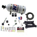 Nitrous Express 4150 4-BBL gasoline nitrous kit with 10lb bottle for 50-300HP, shown with hoses and fittings.