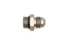 DeatschWerks 8AN ORB Male to 8AN Male fitting with O-ring, showing the metal connectors and sealing surface for fuel or oil lines.