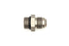 DeatschWerks 8AN ORB Male to 8AN Male fitting with O-ring, showing the metal connectors and sealing surface for fuel or oil lines.