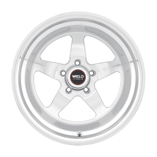 Weld S105 20x8 cast wheel in gloss silver with 5x127 bolt pattern, ET00 offset, Machining DIA 78.1, designed for vehicles.