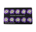 NRG purple fender washer kit with rivets, set of 10, for plastic fenders, automotive hardware accessories