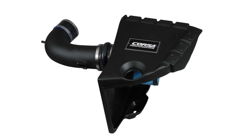CORSA Performance cold air intake for Chevrolet Camaro SS 6.2L V8, showing the sleek intake tube and filter.