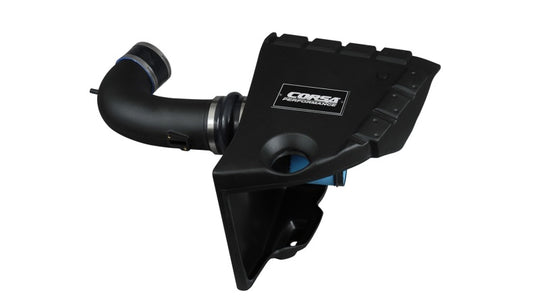 CORSA Performance cold air intake for Chevrolet Camaro SS 6.2L V8, showing the sleek intake tube and filter.