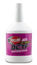 Red Line DCTF dual clutch transmission fluid quart bottle, gear oil designed for seamless shifting and transmission protection.