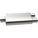 MagnaFlow Mag SS muffler with 22x5x11 inch dimensions and dual outlet, stainless steel construction for automotive exhaust systems.