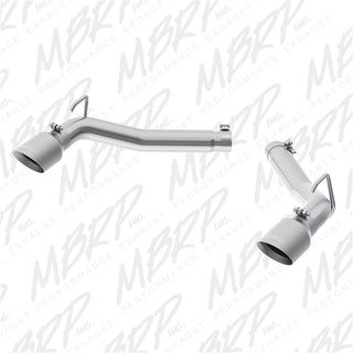 MBRP axle back muffler delete for 2010-2015 Chevrolet Camaro V6 3.6L, showing the 3-inch aluminum exhaust pipe.