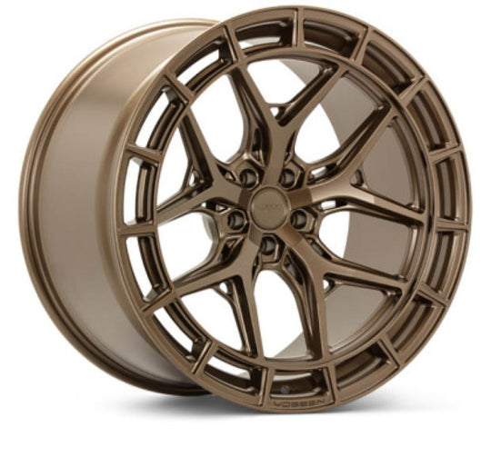 Vossen HFX-1 forged wheel 18x9 satin black with deep face, 8x165.1 bolt pattern, ET18 offset, 125.1 bore size