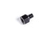 Radium Engineering M10x1mm female fitting connecting to 1/8NPT male fitting, metal hydraulic fitting with threaded ends.