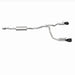 Magnaflow V8 6.2L Street Series Cat-Back Exhaust System for 2021 GMC Yukon, showing polished stainless steel pipes and muffler.