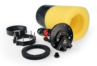 Aeromotive universal EFI returnless phantom fuel pump with 60psi pressure, compact design, suitable for performance fuel systems.