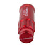 NRG 700 Series M12 x 1.5 steel lug nut set with dust cap covers, locks, and lock socket in red for vehicle wheels.