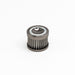 DeatschWerks stainless steel 10 micron universal fuel filter element fitting 70mm housing, designed for durable filtration.