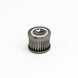 DeatschWerks stainless steel 10 micron universal fuel filter element fitting 70mm housing, designed for durable filtration.