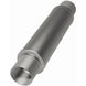 MagnaFlow Mag SS 4x4x14 3 muffler showing stainless steel construction and inlet/outlet connections for truck exhaust systems.