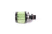Radium Engineering 10AN ORB fitting connected to an air filter for automotive or racing applications.