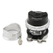 Black Turbosmart Gen V RacePort blow off valve installed on a turbocharged engine, showcasing its sleek design.
