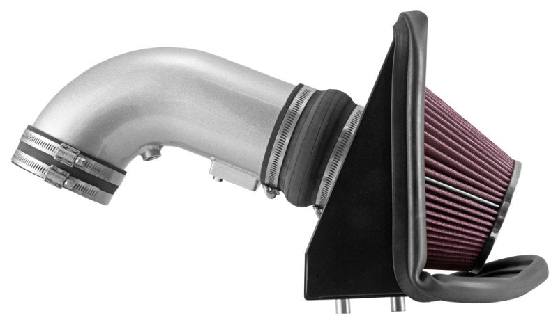 K&N Engineering cold air intake for 2009-2015 Cadillac STS-V 6.2L V8 engine, showing the Typhoon performance intake system.