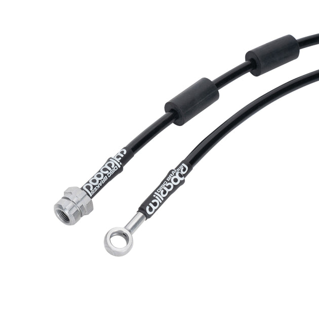 Wilwood front brake line kit for Audi A3 2006-2013, flexible brake line assembly with fittings for improved braking performance