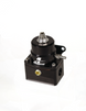 Aeromotive A1000-6 fuel pressure regulator with black finish, dual -6 inlet and single -6 return, adjustable EFI bypass regulator.