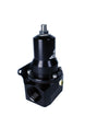 Aeromotive adjustable fuel pressure regulator with .500 valve, 30-120 PSI, dual AN-12 inlets and return fitting.