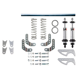QA1 Pro Rear Weld-In Coil-Over System with 12-inch aluminum coilover, double adjustable, 3-inch tube, 150 lbs/in spring load