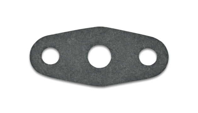 Vibrant oil drain flange gasket for engine, matching part 2899, shown in close-up with metallic finish and gasket details.