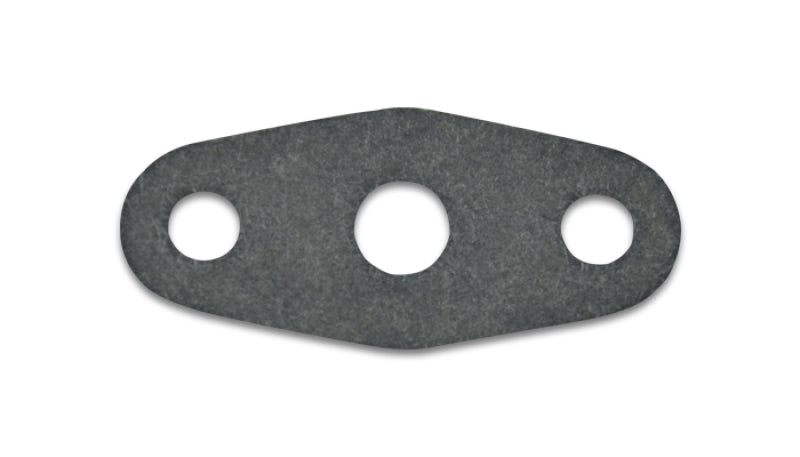 Vibrant oil drain flange gasket for engine, matching part 2899, shown in close-up with metallic finish and gasket details.