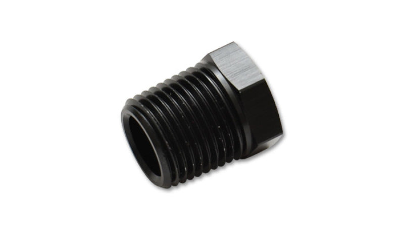 Vibrant 1/8in NPT hex head pipe plugs for fittings, showing metallic finish and hexagonal head for easy installation.