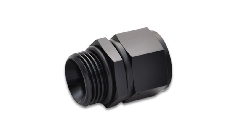 Vibrant 10AN female to 8AN male straight cut fitting with O-ring for automotive or hydraulic connections.