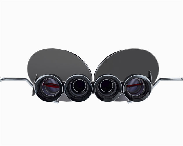 Corvette C7 2014-2019 Axle Back exhaust by CORSA Performance with dual NPP and 2.75-inch Xtreme Valve-Back design.