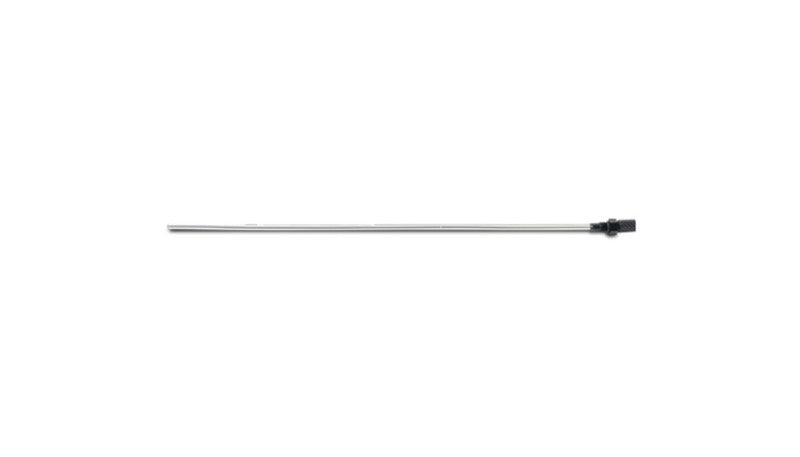 Vibrant replacement dipstick for small oil catch cans, showing a metal dipstick with measurement markings.