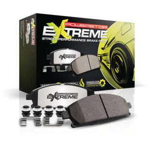 PowerStop Z26 street performance brake pads for 2023-2024 Chevrolet Corvette front brake system with hardware.