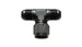 Vibrant -3AN tee fitting with female swivel side, durable metal automotive fitting for fluid connections.