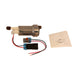Aeromotive 450lph in-tank fuel pump showing metal construction and wiring for automotive fuel delivery system.