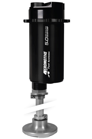 Aeromotive brushless spur gear fuel pump with TVS controller, in-tank installation, 5 GPM flow rate, universal fit, automotive use