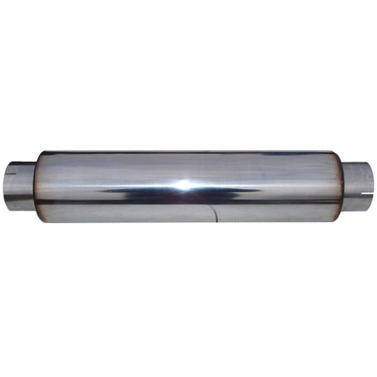 MBRP muffler with 4 inlet/outlet, 24-inch body, 30-inch overall length, T304 stainless steel, replacement automotive exhaust part