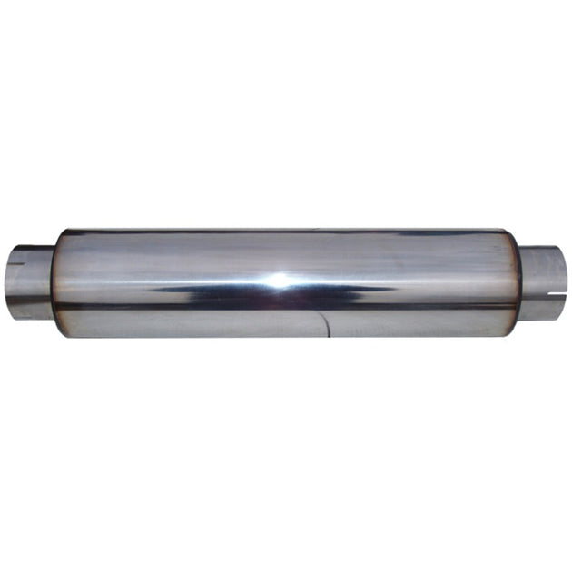 MBRP muffler with 4 inlet/outlet, 24-inch body, 30-inch overall length, T304 stainless steel, replacement automotive exhaust part